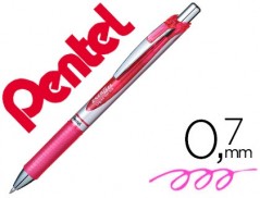 12un ROLLER PENTEL BL77 0,7 MM ENERGEL RETRATIL ROSA