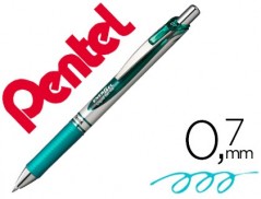 12un ROLLER PENTEL BL77 0,7 MM ENERGEL RETRATIL AZUL TURQUES