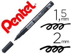 12un MARCADOR PENTEL N50S PERMANENTE COR PRETO 1,5/2 MM