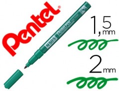 12un MARCADOR PENTEL N50S PERMANENTE COR VERDE 1,5/2 MM