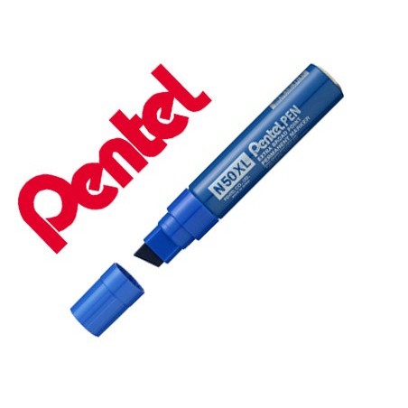 6un MARCADOR PENTEL N50XL PERMANENTE COR AZUL