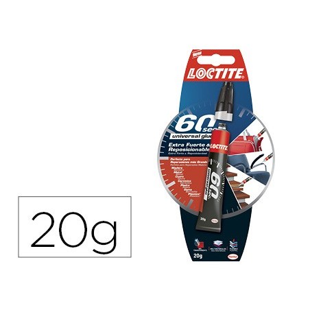 COLA LOCTITE 20 GR EXTRA FORTE 60 SEGUNDOS