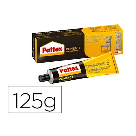 COLA PATTEX CONTACT TRANSPARENTE 125 GR