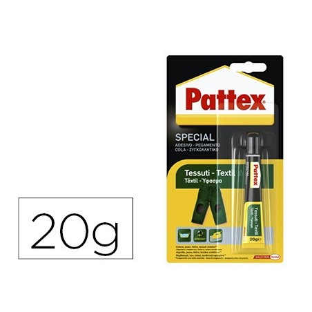 COLA PATTEX INSTANTANEA ESPECIAL TEXTIL 20 GR