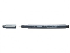 12un MARCADOR PENTEL POINTLINER COM TINTA PIGMENTADA COR PRE