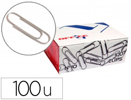 CLIPS LISMANIA L-OFFICE Nº10 50 MM CAIXA DE 100 UNIDADES