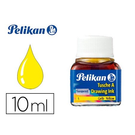 TINTA DA CHINA PELIKAN FRASCO 10ML, Nº 5 AMARELO