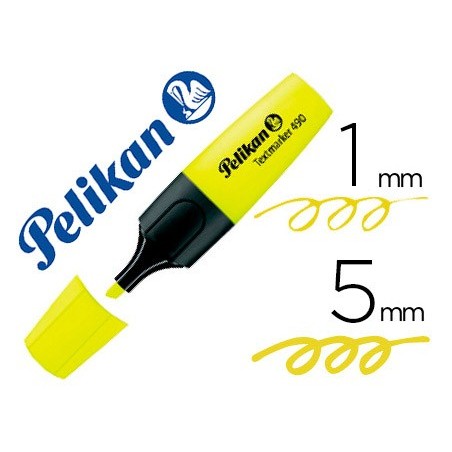 10un MARCADOR FLUORESCENTE PELIKAN TEXTMARKER 490 AMARELO