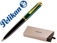 ESFEROGRÁFICA PELIKAN SOUVERAEN K600 PRETO/VERDE COM OURO