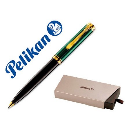 ESFEROGRÁFICA PELIKAN SOUVERAEN K600 PRETO/VERDE COM OURO
