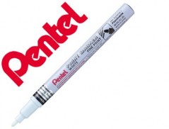 12un MARCADOR PENTEL PERMANENTE MSP10-W BRANCO PARA PINTURAS