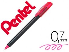 12un ROLLER PENTEL BL417 ENERGEL MAKKURO PONTA 0,7 MM COR RO