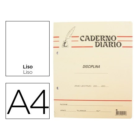 CADERNO DIARIO PENA LISO AGRAF A4 40 FLS