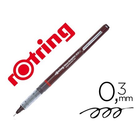 12un MARCADOR ROTRING TIKKY GRAPHIC PONTA DE FIBRA 0,3 MM