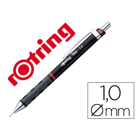 12un LAPISEIRA ROTRING TIKKY 1 MM PRETA