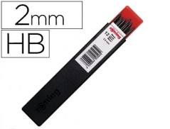 MINAS ROTRING GRAFITE 2 MM HB ESTOJO DE 12 MINAS