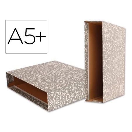 CAIXA PARA PASTA DE ARQUIVO GASPEADA CINZA LIDERPAPEL, QUART