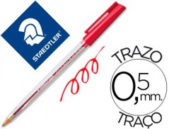 50un ESFEROGRAFICA STAEDTLER STICK VERMELHA