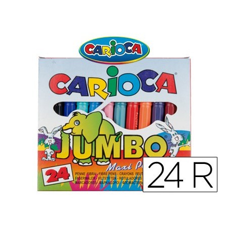MARCADOR JUMBO CARIOCA 24 UNIDADES