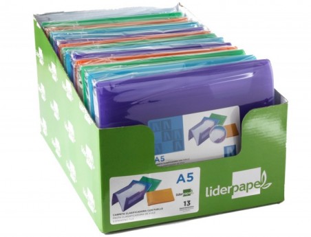 PASTA LIDERPAPEL CLASSIFICADORA COM FOLE DIN A5 POLIPRO