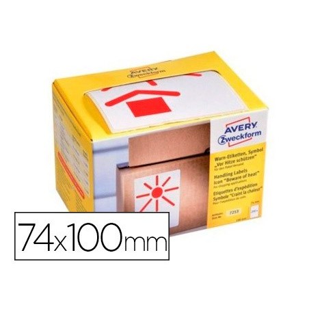 ETIQUETA ADESIVA AVERY MANTER LONGE DO CALOR 74X100 MM ROLO