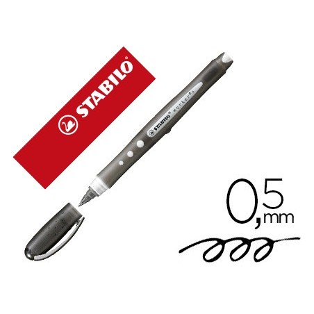 10un MARCADOR STABILO WORKER COLOR FUL PRETO 0,5 MM