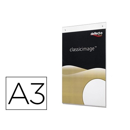 EXPOSITOR MURAL DEFLECTO CLASSIC IMAGE DIN A3 VERTICAL TRANS