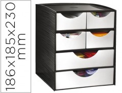 MODULO DE ARMAZENAMENTO CEP 4 GAVETAS PEQUEÑOS E 2 GAVETAS G