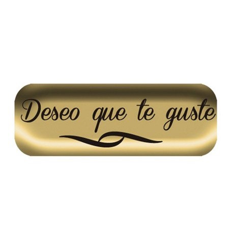 ETIQUETA ARGUVAL DESEO QUE TE GUSTE MODELO OURO ROLO DE 250