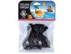 BALOES PIRATAS IMPRESSOS TODO Á VOLTA BOLSA DE 8 UNIDADES