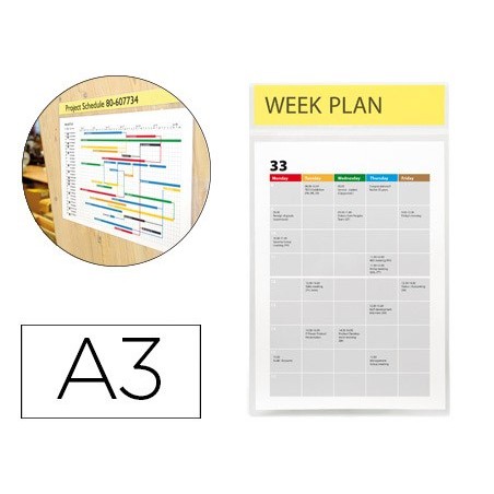 BOLSA DE APRESENTAÇÃO TARIFOLD ADESIVA REPOSICIONÁVEL DIN A3