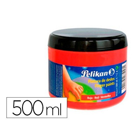 PINTURA DE DEDOS PELIKAN 500 ML, Nº 58 VERMELHAO