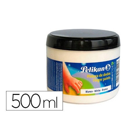 PINTURA DE DEDOS PELIKAN 500 ML, Nº 4 BRANCO