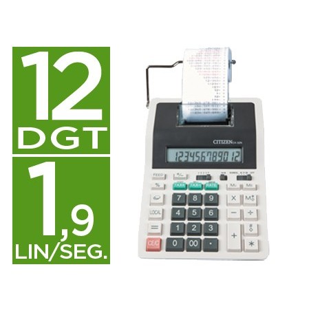 CALCULADORA CITIZEN CX-32II DE SECRETARIA COM IMPRESSORA 12