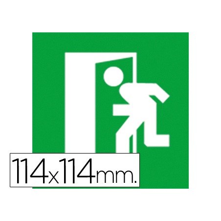 PICTOGRAMA ADESIVO APLI SAIDA TAMANHO 114X114 MM