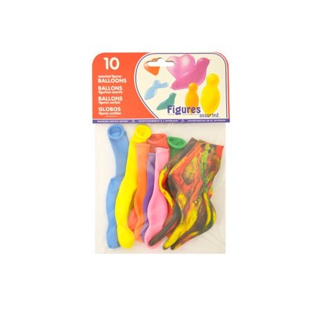 BALOES DE FIGURAS SORTIDAS BOLSA DE 10
