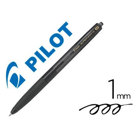 ESFEROGRAFICA PILOT SUPERGRIP G PRETO RETRATIL SUJEICAO DE B