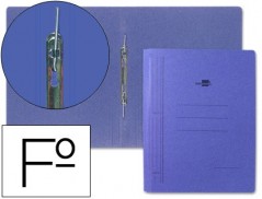 CAPA DE CARTOLINA AZUL, FOLIO COM FERRAGEM ESPECIAL