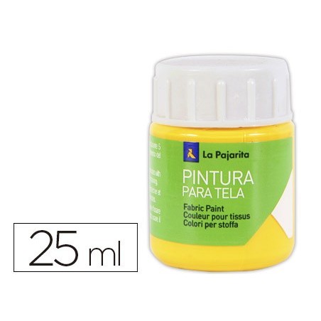 TINTA PARA TELA LA PAJARITA 20 ML AMARELO REAL