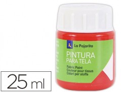 TINTA PARA TELA LA PAJARITA 20 ML VERMELHO