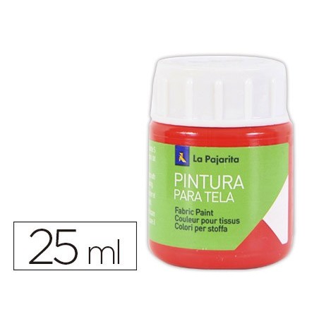 TINTA PARA TELA LA PAJARITA 20 ML VERMELHO