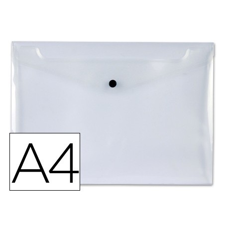 BOLSA PORTA DOCUMENTOS LIDERPAPEL POLIPROPILENO DIN A4 TRANS