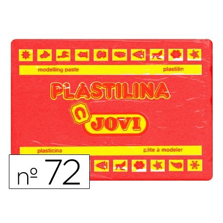 PLASTICINA JOVI 72 GRANDE 350 GR VERMELHO