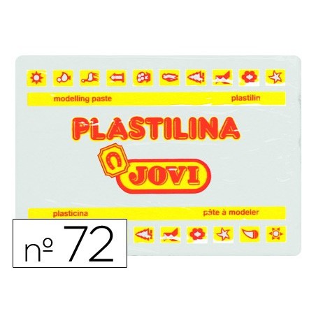 PLASTICINA JOVI 72 GRANDE 350 GR BRANCO