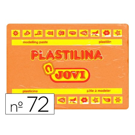 PLASTICINA JOVI 72 GRANDE 350 GR LARANJA