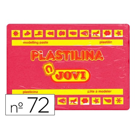 PLASTICINA JOVI 72 GRANDE 350 GR RUBI
