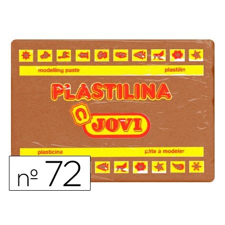 PLASTICINA JOVI 72 GRANDE 350 GR CASTANHO