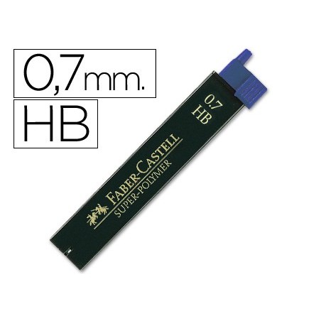MINAS FABER-CASTELL GRAFITE 9067 0,7 MM HB TUBO DE 12 MINAS