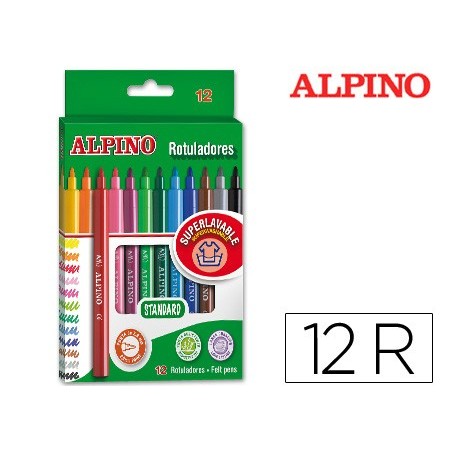 MARCADOR ALPINO 12 UNIDADES