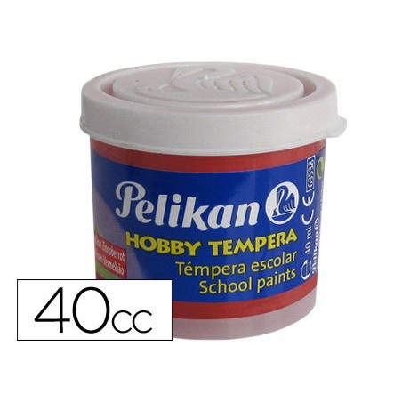 GUACHE HOBBY PELIKAN 40 CC VERMELHAO